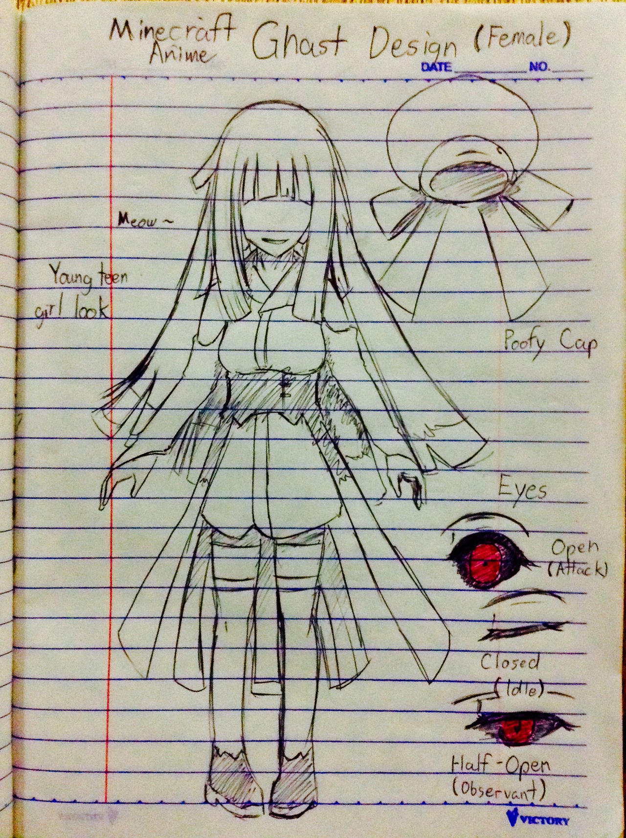 Minecraft Anime Ghast female Version Design By UnitInfinity On DeviantArt minecraft-anime-ghast-female-version-design-by-unitinfinity-on-deviantart