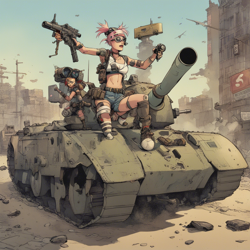 Animation Tank Female Tank girl on the move with the Team! by DarkRavenComics on DeviantArt