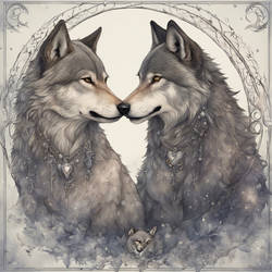 A Couple in Love... running with the pack!