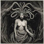Medusa in a dark cavern
