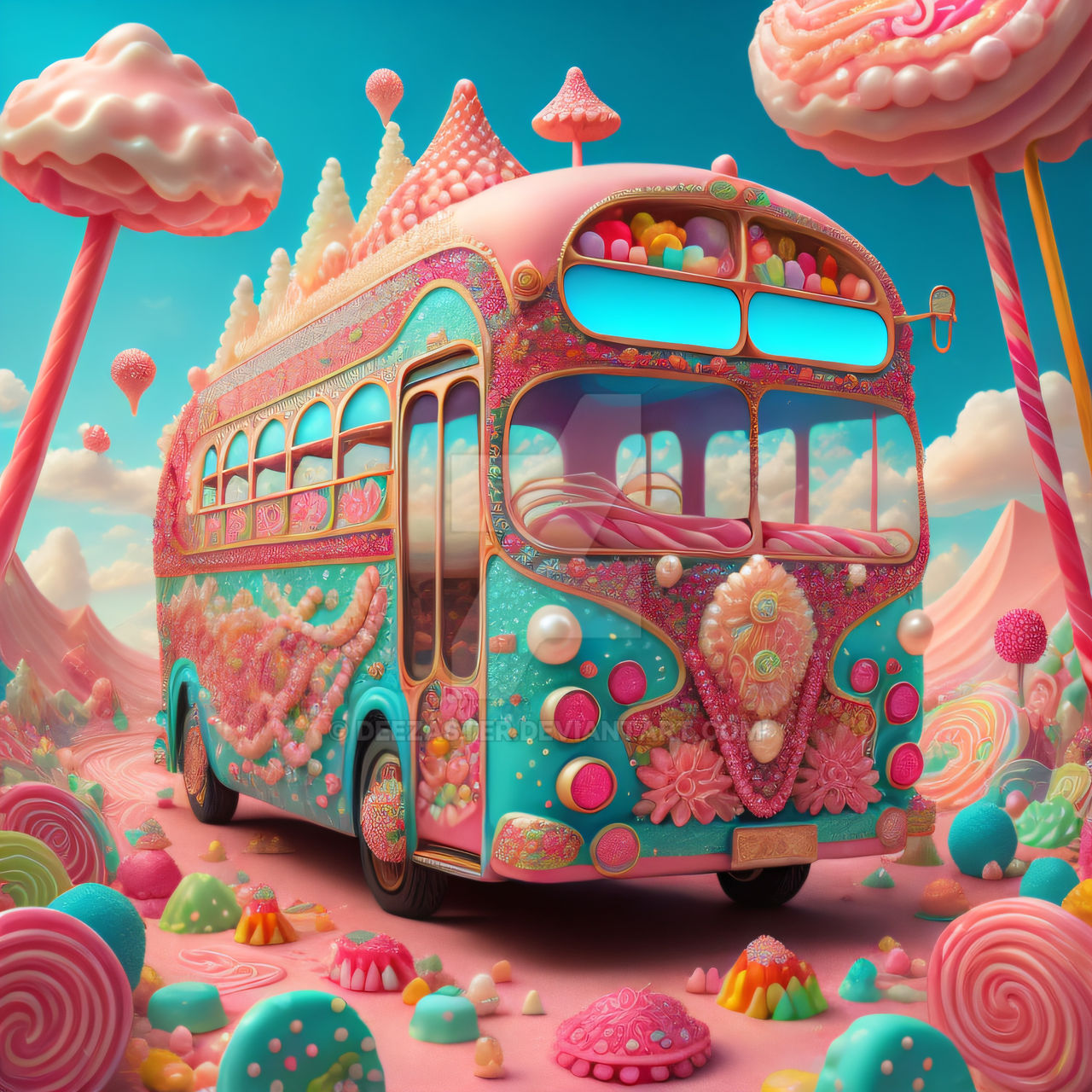 Candy Color Bus The Candy Bus by deezaster on DeviantArt