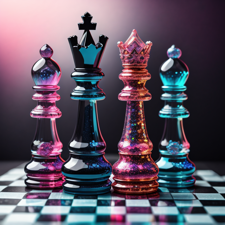 HD glass chess wallpapers