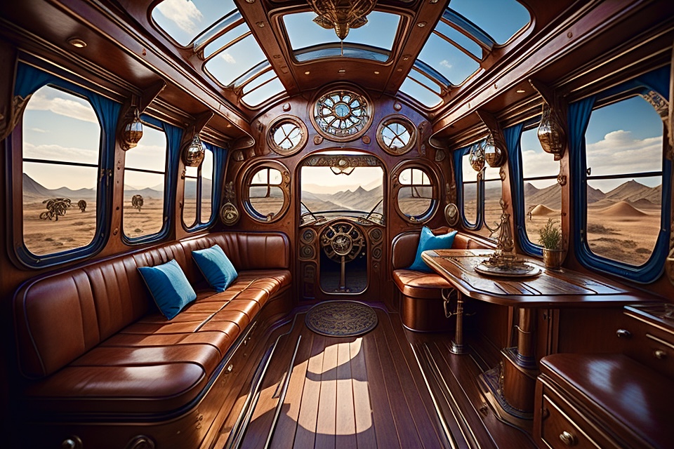 Steampunk RV Interior - Arvz -Gr1 by deezaster on DeviantArt