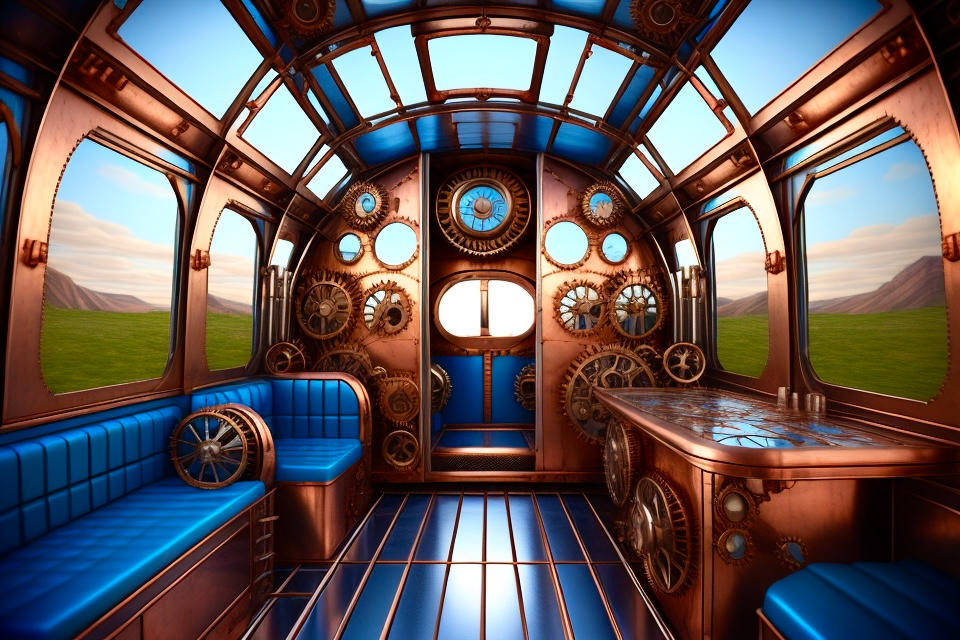 Steampunk RV Interior Ar1z by deezaster on DeviantArt