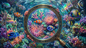Tropical Fishtank's Coral - Magnified 10x