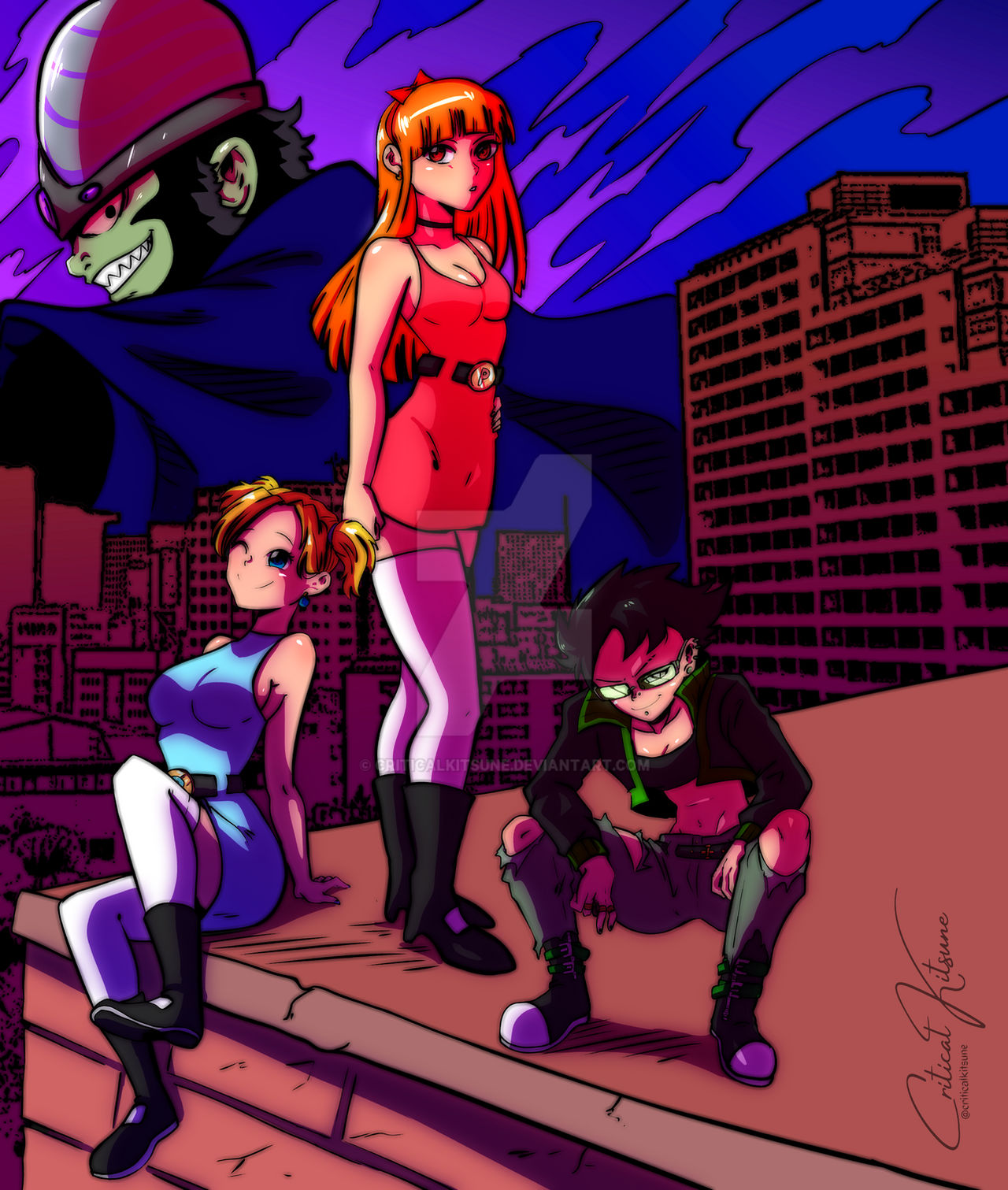 Powerpuff Style. Deviantart Powerpuff by CriticalKitsune on DeviantArt