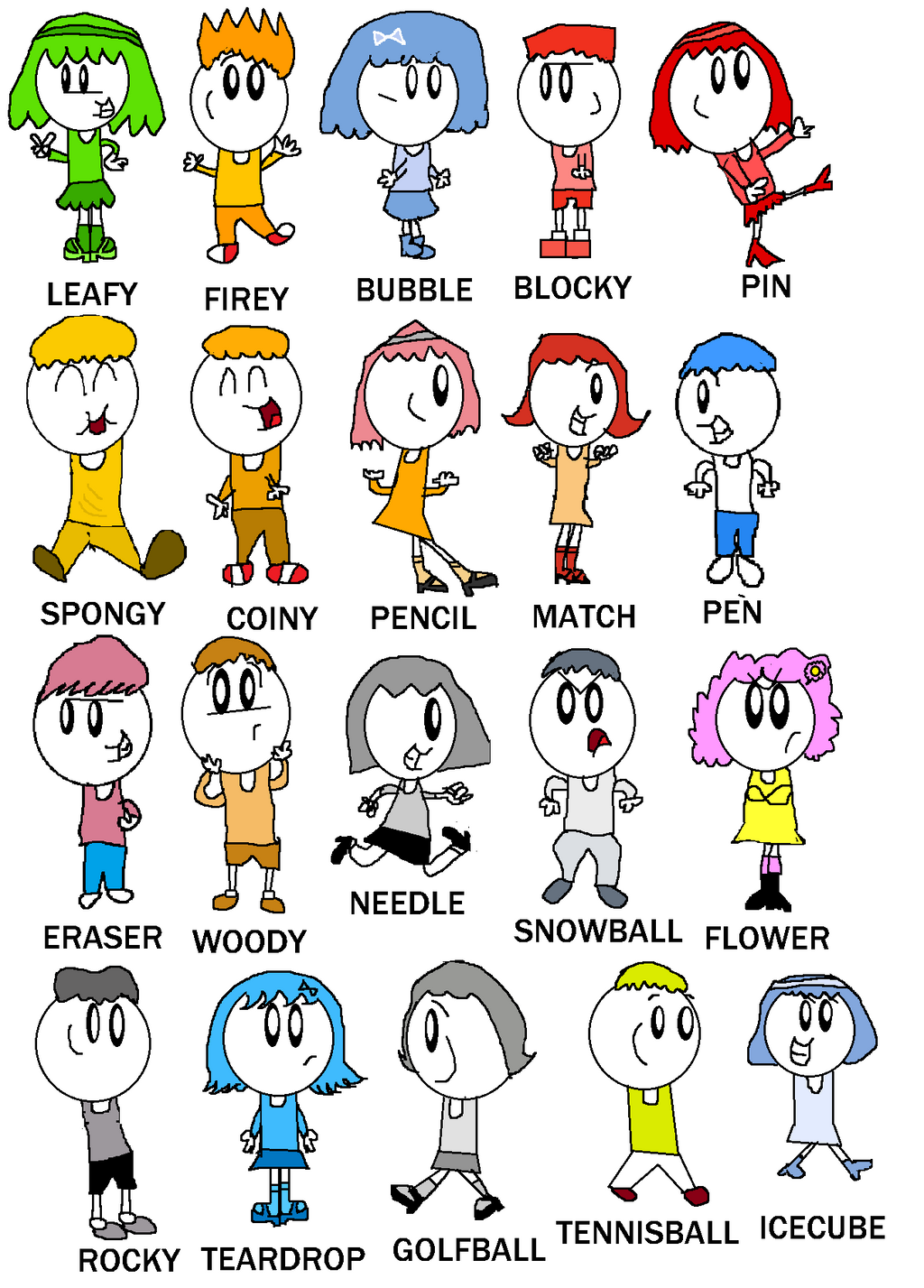 Human objects on BFDI-OCS-AND-FANART - DeviantArt Related to bfdi character...