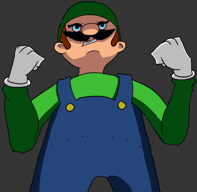 Angry Luigi by BrentFarris on DeviantArt