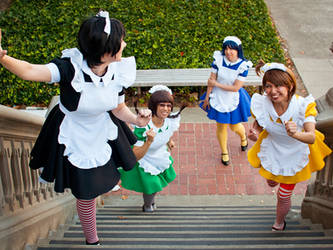 iDOLM@STER - maid race by hanyaanfaery