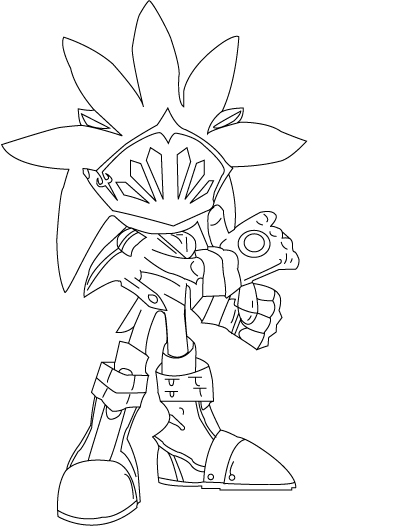 Knight sonic coloring pages