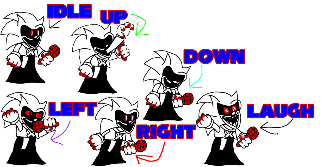 Sonic.exe pose concepts. by Kirbyfan69 on DeviantArt