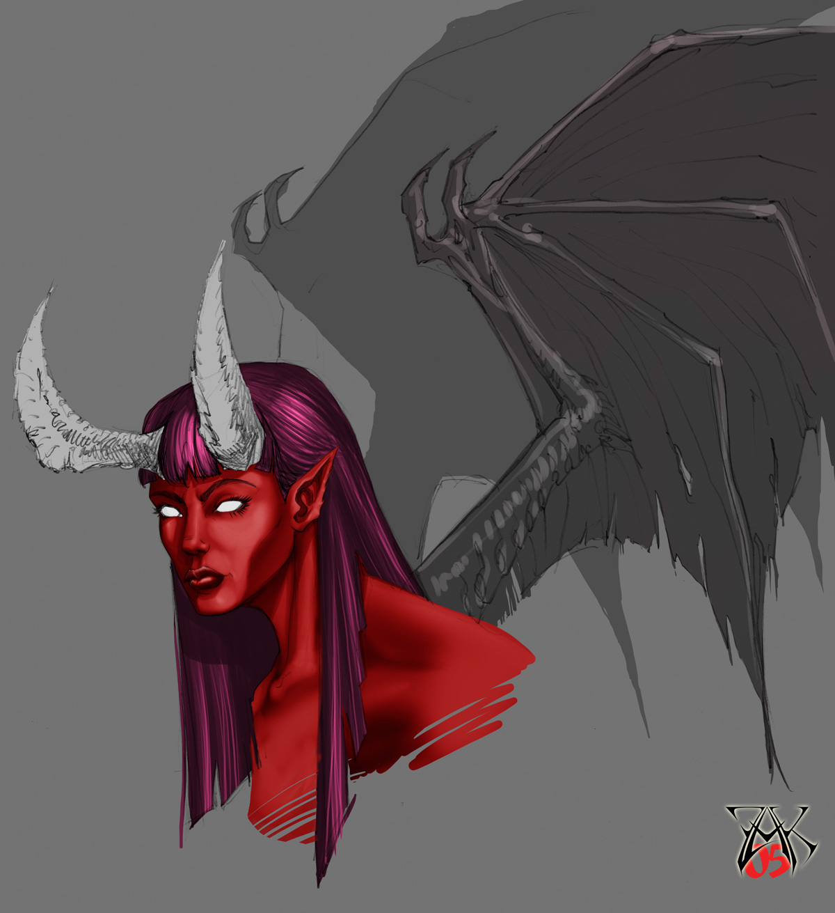 Darkchild Demoness Bust