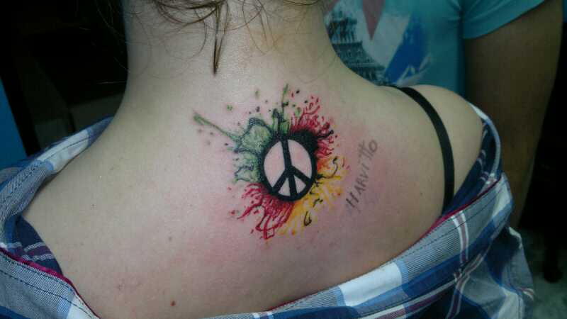 Rasta Peace Tattoo