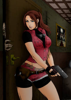 Claire Redfield Resident Evil Colored