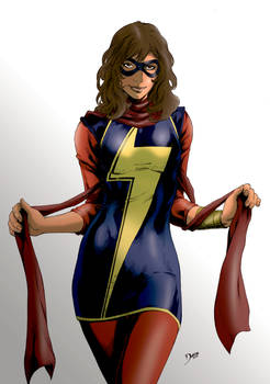 Ms. Marvel  (Kamala Khan) Coloring 1