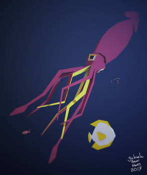 Lowpoly Giant Squid