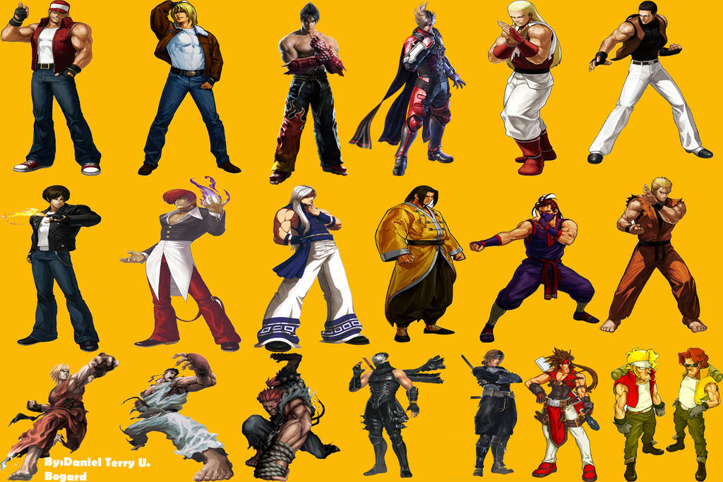 Kof Do Roles Collage de Personajes Masculino de KOF, DOA,GG ETC by OrochiNero142 on ...