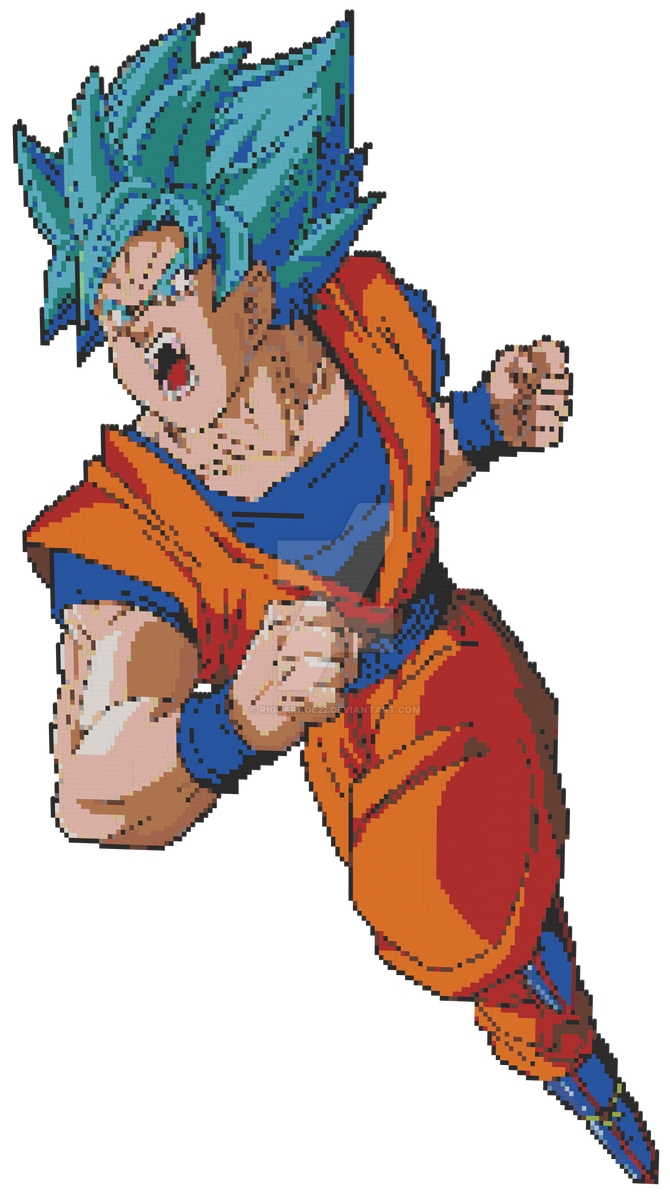 Lego goku hot sale super saiyan blue