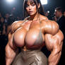 What if Billie Eilish Were a Busty Muscle Goddess?