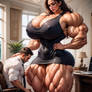 Scolded by His Muscle Goddess Boss