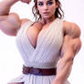 What If Daisy Ridley Were a Busty Muscle Goddess?