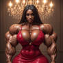 Lady in Red - Busty Muscular Prom Date 9
