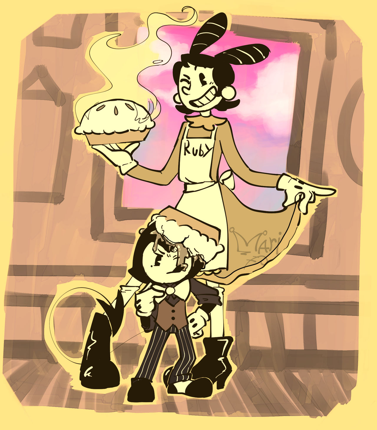 Bendy and Ruby by maristofeli on DeviantArt