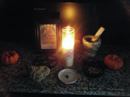 Cerridwen Kitchen witch altar