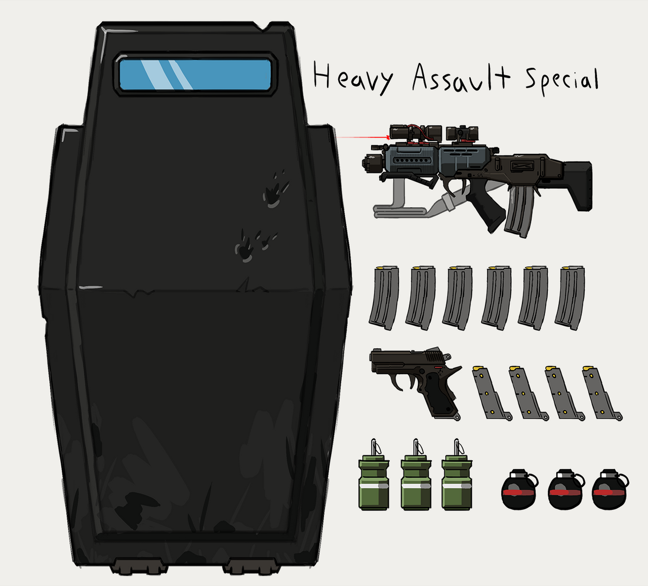 Heavy Assault Loadout by Gwyvern on DeviantArt