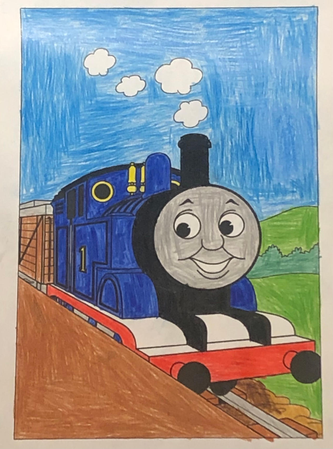 Thomas Drawing Deviantart Drawing of Thomas the Tank Engine page by Alankakashi2007 on DeviantArt