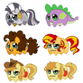 Potato chibi Ponies: Minor characters 4