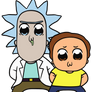 Pop Team Epic x Rick and Morty