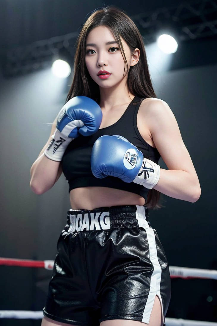 Female Boxing A.I Generated Art 18 by sdbox on DeviantArt