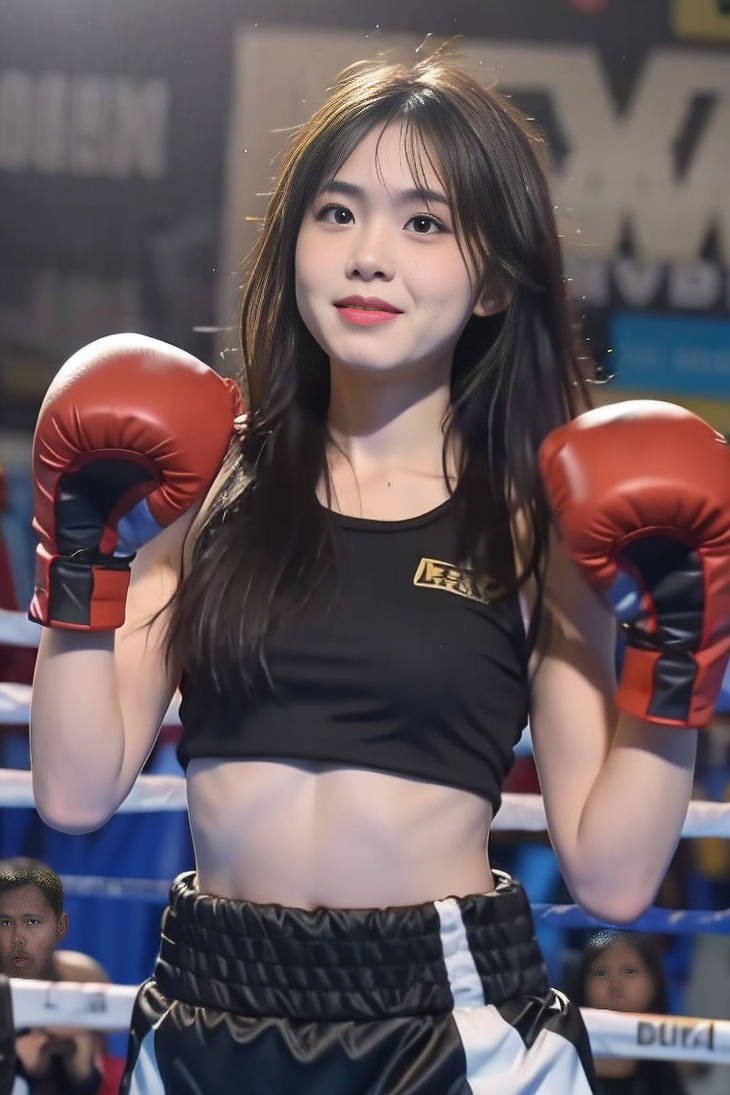 Female Boxing A.I Generated Art 22 by sdbox on DeviantArt