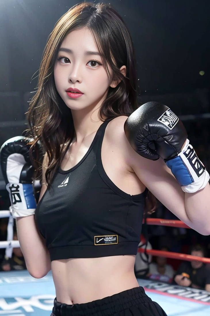 Female Boxing A.I Generated Art 23 by sdbox on DeviantArt