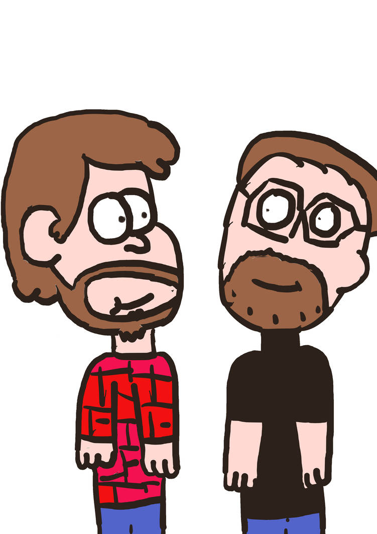 Alex Hirsch and Justin Roiland Back to the future by PigsInABlanket on