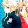 Cloud and Aerith