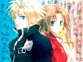 Cloud and Aerith