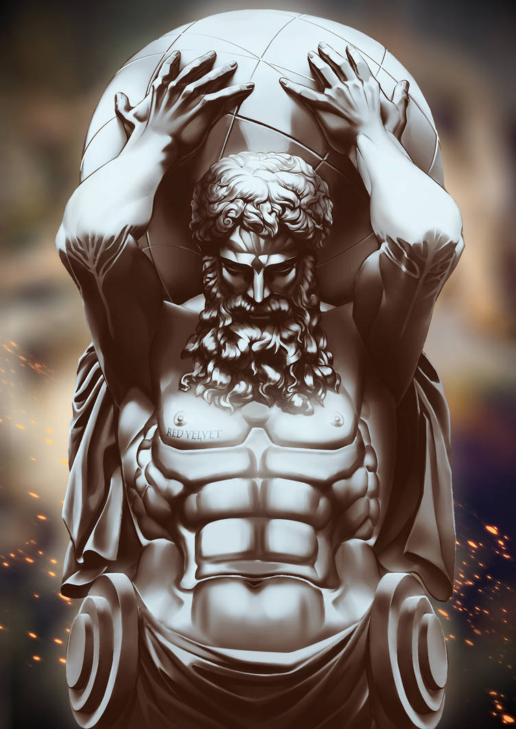 Какой титан держал небесный свод на плечах. Атлант Титан скульптура. Атлант атлас. Атлант Греческая мифология. Атлас Титан статуя.