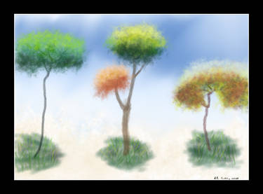 Trees in Watercolor