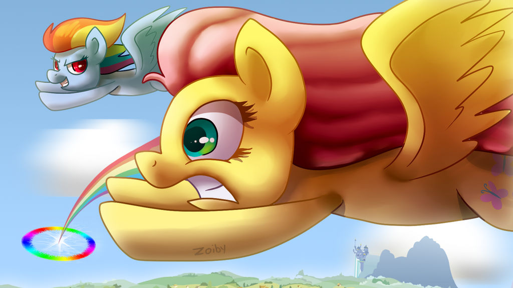 Fluttershy's Sonic Rainboom