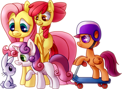 Fluttershy and the CMC