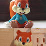 Conker the Squirrel Sculpey Model