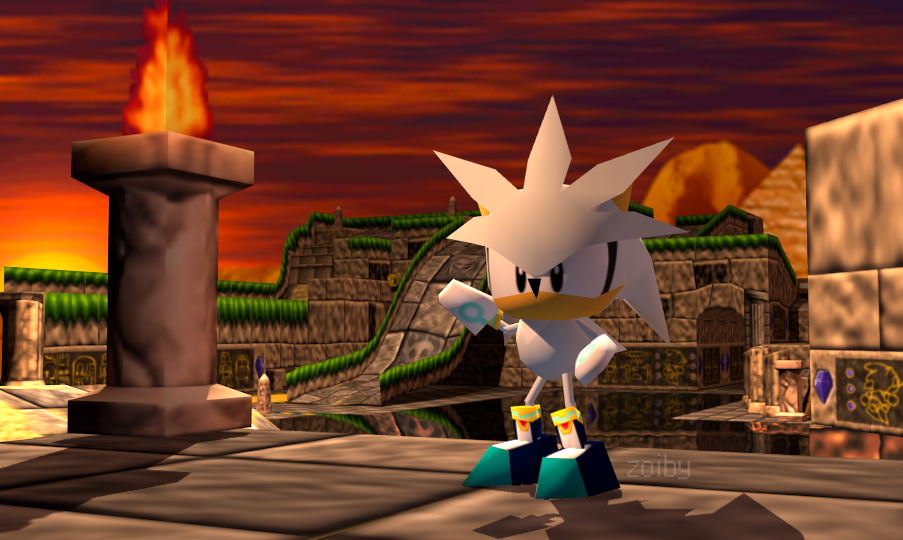 Silver the Hedgehog in Sonic R