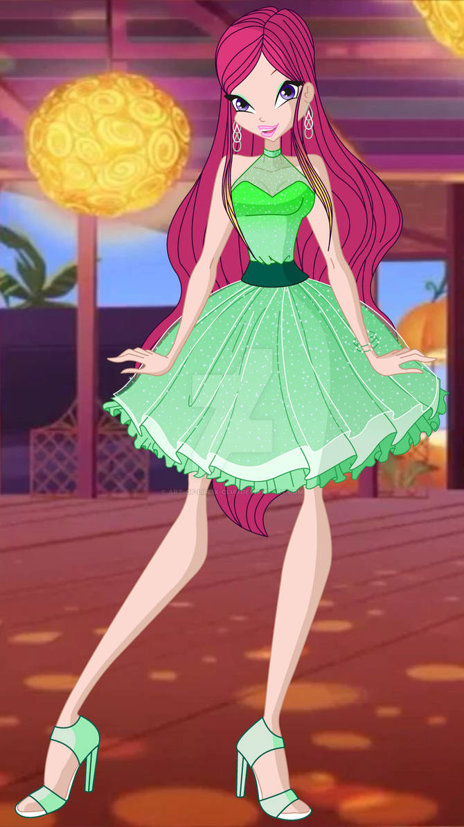 Winx Roxy Belly Button Roxy in WoW show Dress style of World of Winx by Art-of-lifeix-club on ...