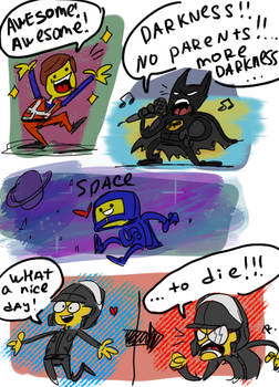 The Lego Movie, doodles