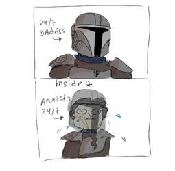 the mandalorian, doodles 8