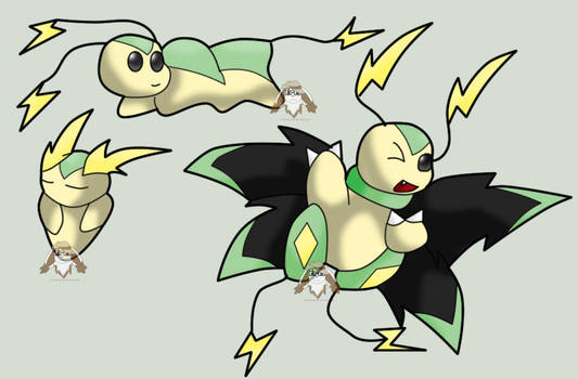 Electric bug fakemon