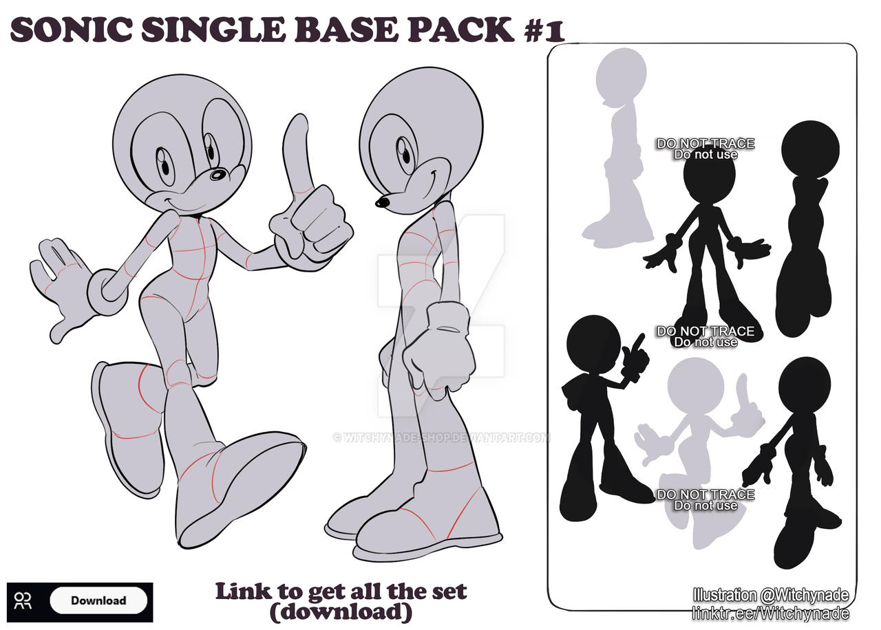 SONIC BASE PACK #1 by Witchynade-shop on DeviantArt