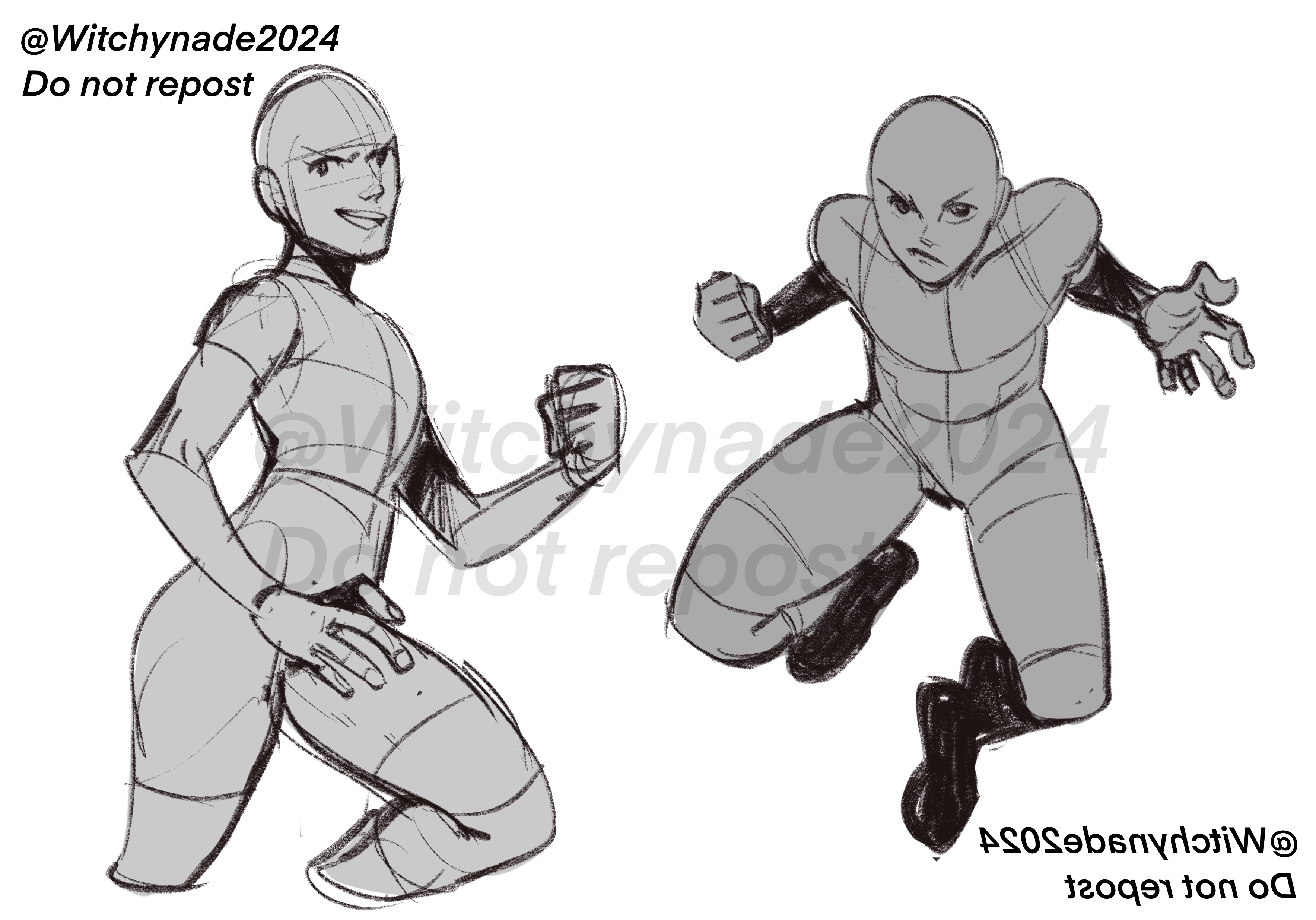 Character Running Base Base / Reference Hero #1 by Witchynade-shop on DeviantArt